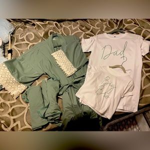 Robe + Matching Shirts + Swaddles